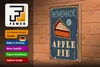 Holzschild Kuchen 20x30cm Homemade Apple Pie (Apfelkuchen) Produktbild-Vorschau 4