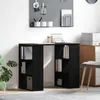 Scrivania Rovere Nero 90 x 50 x 75 cm Legno multistrato Anteprima dell’immagine prodotto 3