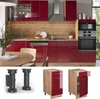 Küchenunterschrank Vicco Fame-Line Bordeaux Hochglanz 40 cm Produktbild-Vorschau 4