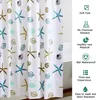 Extra dlouhá modrá sprchová záclona o délce 240 cm, Náhled obrázku produktu 2