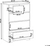 BELIANI Kommode Weiß MDF mit 5 Schubladen Ohne Griffe Produktbild-Vorschau 7