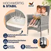 CASARIA® Gartenstühle 2er Set Polyrattan Stapelbar mit Produktbild-Vorschau 6