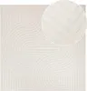 Tapiso Teppich HYGGE Modern Quadratisch Weiß Wohnzimmer 120 Produktbild-Vorschau 2