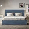 ITYHOME - Gepolstertes Bett mit Lattenrost 160x210 mit Produktbild-Vorschau 2