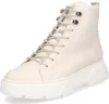 A studio shot of a beige high-top boot. Produktbild-Vorschau