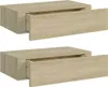 Two identical wooden drawers are shown side-by-side against a white background. Produktbild-Vorschau