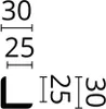 Wallstyl WE1 listello angolare per parete 30x30 mm Anteprima dell’immagine prodotto 2