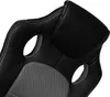 A close-up view of the headrest and shoulder area of a black and gray racing-style office chair. Produktbild-Vorschau