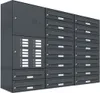 18er Briefkasten Anlage Aufputz - Wandmontage RAL 7016 Produktbild-Vorschau 1
