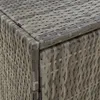 vidaXL Szafka ogrodowa szara 100x55,5x80 cm z polirattanu Podgląd zdjęcia produktu 7
