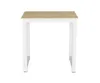 VDD Küchentisch - Schreibtisch-Tisch - 75 cm x 75 cm - weiß Produktbild-Vorschau 3
