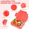 Brotdose Kinder mit Fächern,1350ml Lunch Bento Box Produktbild-Vorschau 3