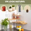 bremermann Étagère d'angle en bambou, étagère de cuisine, Voir les images du produit 2