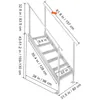 SucceBuy scala da banchina, altezza regolabile da 43"-51", Anteprima dell’immagine prodotto 8
