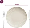 A single plate with a fork and knife, with size and quantity information. Náhled obrázku produktu