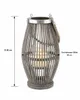Lampa ogrodowa z bambusa z uchwytem i szklanym cylindrem, Podgląd zdjęcia produktu 2