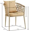 A diagram showing the dimensions of an outdoor chair. Produktbild-Vorschau