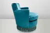 Casa Padrino Luxus Art Deco Lounge Sessel Blau - Luxury Produktbild-Vorschau 9