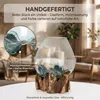 AlPa Living Großes Windlicht Glas auf Wurzelholz – Vase & Produktbild-Vorschau 6