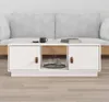 Couchtisch Weiß 100x50x35 cm Massivholz Kiefer Produktbild-Vorschau 2