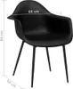 vidaXL Esszimmerstühle 4 Stk. Schwarz PP Produktbild-Vorschau 7