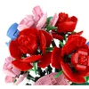A close-up view of a bouquet of artificial roses made from building blocks. Náhľad obrázku produktu