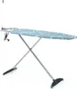 An ironing board with a patterned cover and a metal frame, shown against a white background. Podgląd zdjęcia produktu