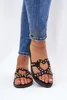 Verzierte Flache Damen Sandalen Schwarz Adivrae 39 Produktbild-Vorschau 5