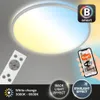 LED Deckenleuchte CCT WiFi Bluetooth App 24W silber Produktbild-Vorschau 2
