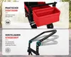 SAMAX Faltbarer Bollerwagen Offroad mit Dach - Schwarz / Produktbild-Vorschau 7