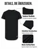 Mivaro Herren T-Shirt extra lang Schwarz 4XL - Longshirt Produktbild-Vorschau 4