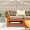 vidaXL Gartensofa mit Armlehne und Kissen Wachsbraun Produktbild-Vorschau 3