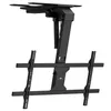 A black ceiling TV mount is shown against a white background. Náhľad obrázku produktu