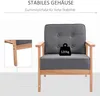 HOMCOM Jednomístná pohovka, lounge křeslo, relaxační Náhled obrázku produktu 5