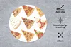 MuchoWow® Mauspad Mousepad Verschiedene Pizzasorten in Form Produktbild-Vorschau 2