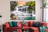 MuchoWow® Poster Wasserfall - Wasser - Steine - Pflanzen - Produktbild-Vorschau 2