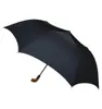 Regenschirm SCHWARZ automatisch groß leicht unifarben 120 Produktbild-Vorschau 3