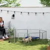 PawHut Welpenauslauf 60 cm Hoch, 8-TLG Hundelaufstall Produktbild-Vorschau 2