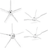 A collage of four white robot vacuum cleaner side brushes against a white background. Produktbild-Vorschau