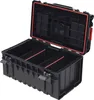 An open black toolbox with red trim, showing its internal compartments. Náhled obrázku produktu