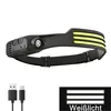 1*LED Stirnlampe, Sensorscheinwerfer USB wiederaufladbar Produktbild-Vorschau 2