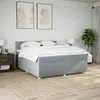 vidaXL Boxspring posteľ s matracom Svetlošedá 180x200 cm Náhľad obrázku produktu 3