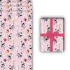 Rosa Kinder Geschenkpapier mit Zebras und Ballons - G12343, Produktbild-Vorschau 3