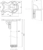 Abklappbares Tischbein 710mm Weiß d:50mm Möbelfuß Tischfuß Produktbild-Vorschau 5