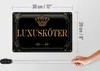 Blechschild Hinweis 20x30 cm Luxusköter Krone Deko Schild Produktbild-Vorschau 6