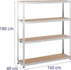 Expondo MSW Schwerlastregal - 160 x 40 x 180 cm - für 4 x Produktbild-Vorschau 8
