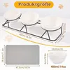 Erhöhter Katzennapf 3er Set Keramik mit Metallhalter und Produktbild-Vorschau 2
