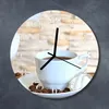 Glasuhr Wanduhr Küchenuhr Echt-Glas 30fi cm Kaffee braun Produktbild-Vorschau 2