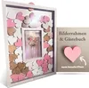 Gästebuch im Holzrahmen & 42 beschreibbaren Holzherzen Produktbild-Vorschau 2
