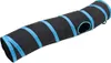 vidaXL Katzentunnel in S-Form Schwarz und Blau 122 cm Produktbild-Vorschau 2